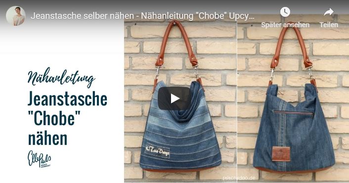 Jeanstasche Nähen Nähanleitung Und Schnittmuster